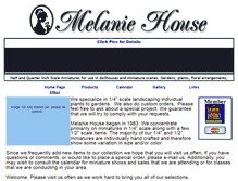 Tablet Screenshot of melaniehouse.com